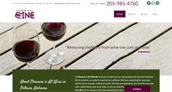 Desktop Screenshot of pleasureisallwine.com